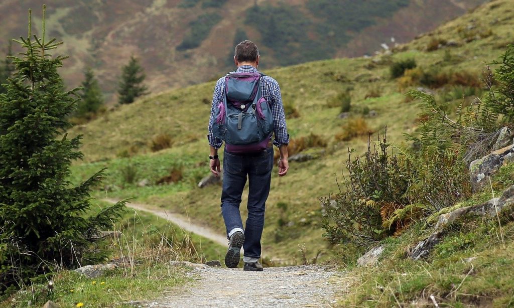 wanderer, backpack, hike